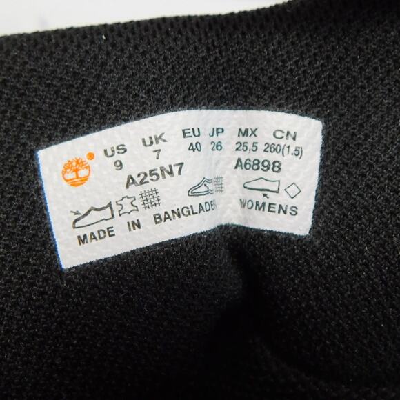 Timberland Women's Black Mt. Maddsen Mid Waterproof Hiking Boots Size 9 - New - Picture 9 of 14